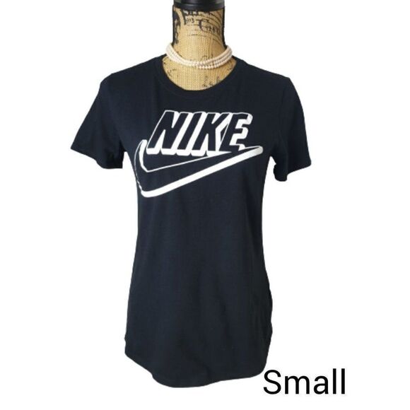 Nike Tops - Nike T-Shirt Small Black Swoosh Logo Street Style Tee NWOT